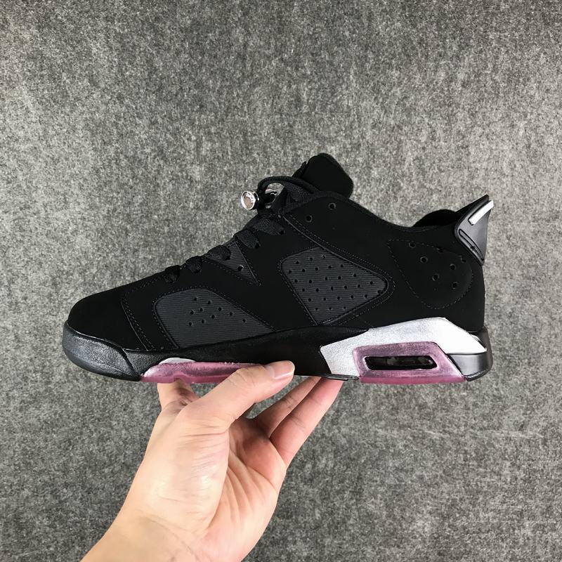 Air Jordan 6 Low Sun Blush Black Pink Lover Shoes - Click Image to Close